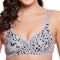 Clovia Women's Non-Padded Non-Wired Full Cup Animal Print Bra in Grey