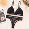 Comfortable Wireless Sports Bra & Mesh Lingerie Set For Women