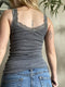 Contrast Lace Slim Tank Top Camisole