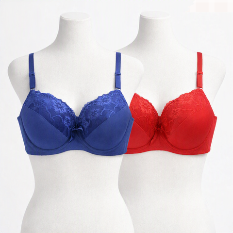 Pack of 2 Padded Bra for Women (32-50 Size)