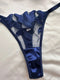 Floral Embroidery Thin Transparent 2 Pcs Sensual Bra & Panty Set