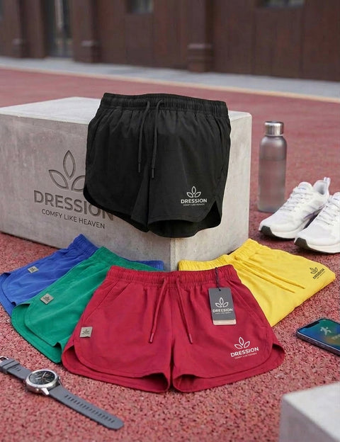 Women Comfy Athletic Cotton Shorts with Pockets