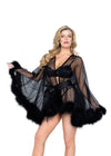 Glam Luxury See Through Mini Robe