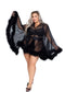 Glam Luxury See Through Mini Robe