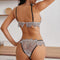 Gray Bamboo Minimal Triangle Bra & Panty Set