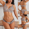 Gray Bamboo Minimal Triangle Bra & Panty Set