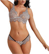 Gray Bamboo Minimal Triangle Bra & Panty Set