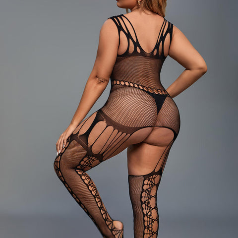 Plus Size One-piece Tight Fitting Full Body Stockings