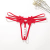Womens Lace Pearl Thong G-string Crotchles T-back Panty