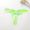 Womens Lace Pearl Thong G-string Crotchles T-back Panty