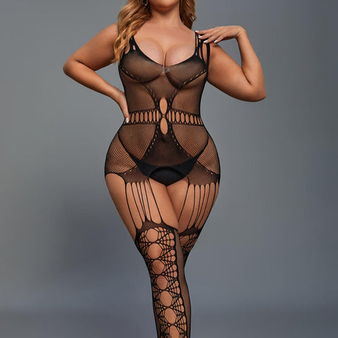 Plus Size One-piece Tight Fitting Full Body Stockings