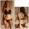 Hot Eyelashes Lace Three-Point Strap Temptation Bed Uniform Suit