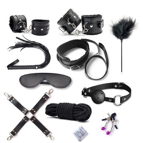 12 PCs Elegant Grey Play Kit – Inspired by Fifty Shades