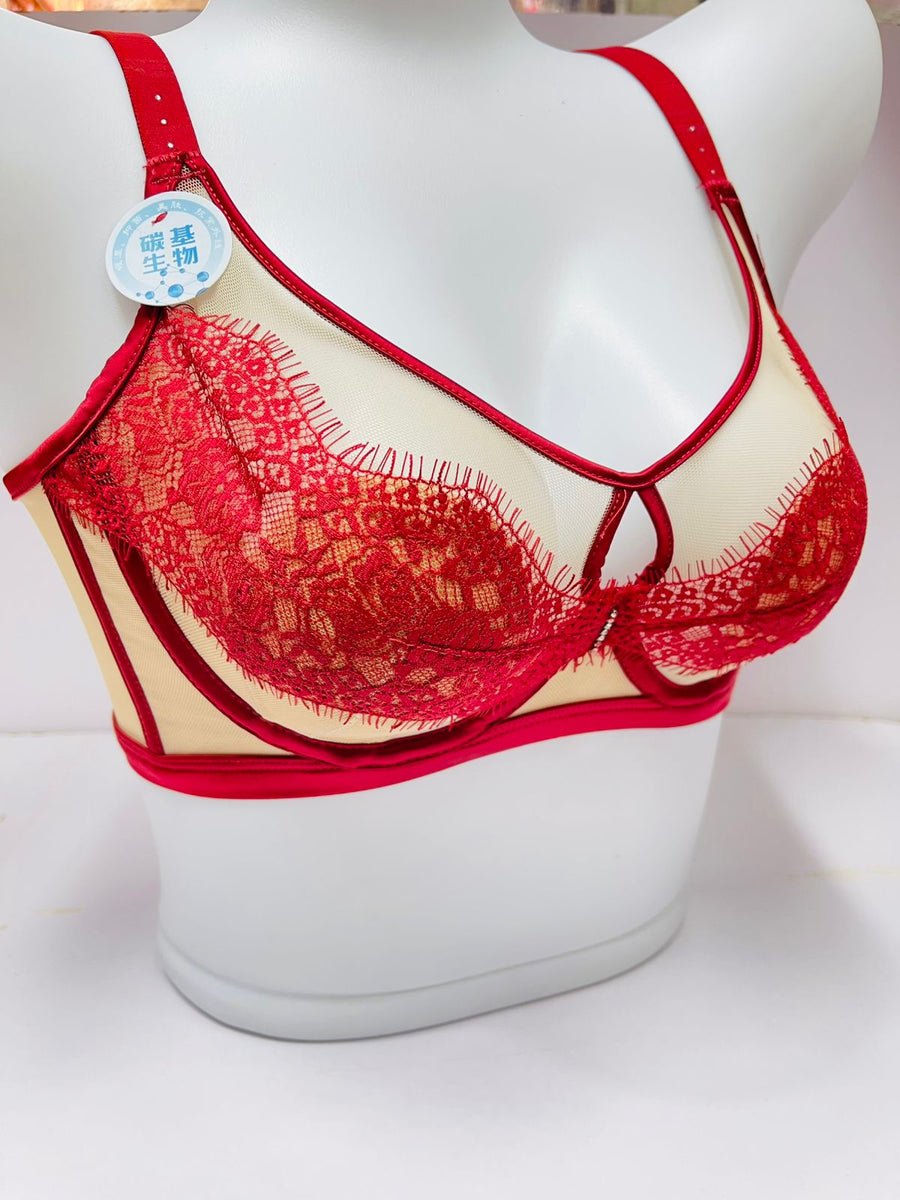 Lace Pattern Underwire Moulded Bra– DressionStore