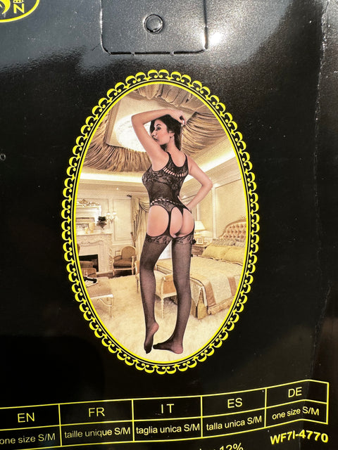 Decent Criss Cross Fishnet Full Body Stocking (WF71-4770)