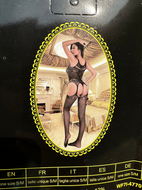 Decent Criss Cross Fishnet Full Body Stocking (WF71-4770)