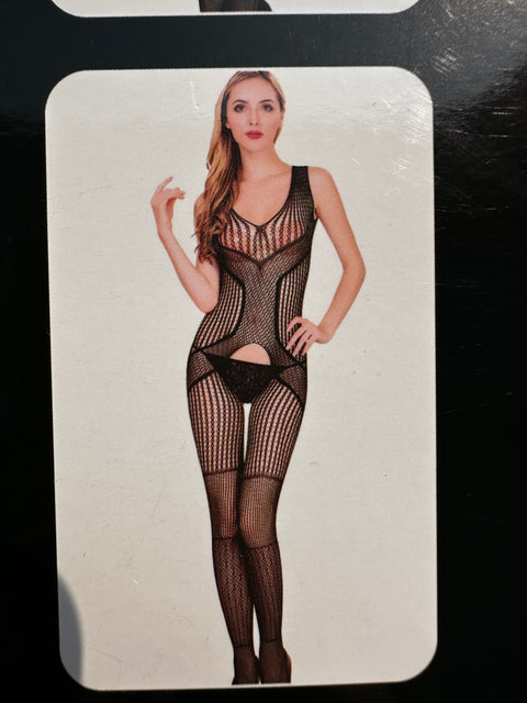 Elevate: Vertical Elegance Full Body Stockings (8930)