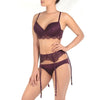 Losha Lace Garter Belt-Fig Set