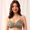 Non Padded Cheetah Print Bra Comfortable Soft