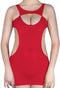 Red Cutout Nighty Dress