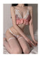 Ruffled Three Points Seduction Lace Uniform