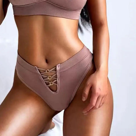 Women's Low Waist V-Shaped Strappy Panty