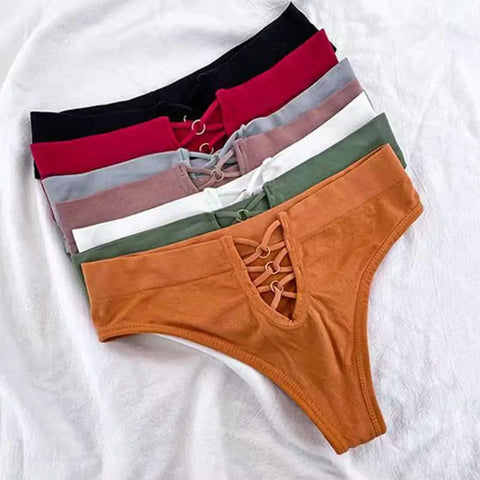 Women's Low Waist V-Shaped Strappy Panty
