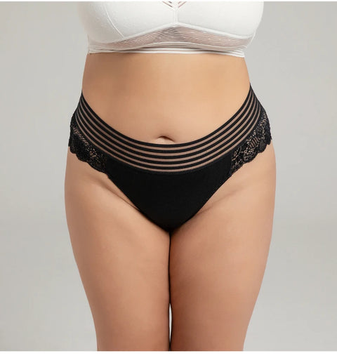 High Waist Plus Size Lace Panty for Women