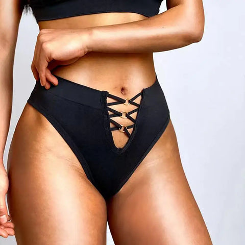 Women's Low Waist V-Shaped Strappy Panty