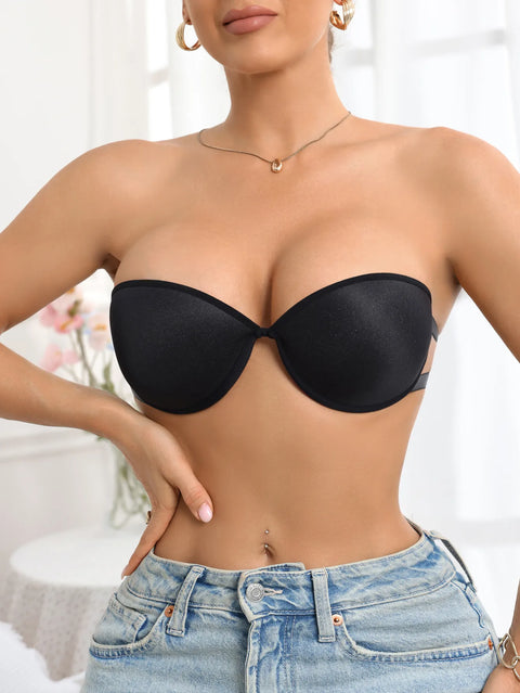 Women’s Strapless Push‑Up Bra
