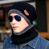 Knitted Visor Beanie Hat Winter Neck Warmer