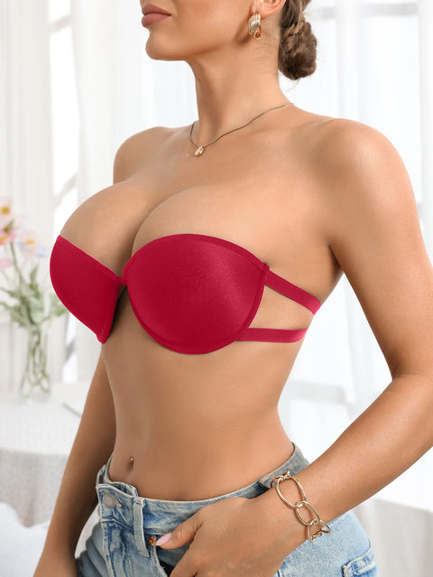 Women’s Strapless Push‑Up Bra