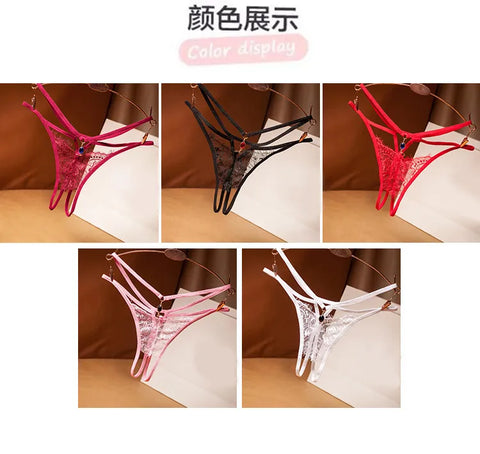 Women Sexy G-String Lace Panties T-back Seamless String Panty