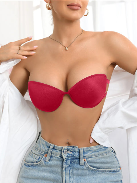 Women’s Strapless Push‑Up Bra