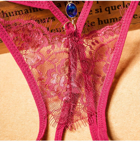 Women Sexy G-String Lace Panties T-back Seamless String Panty