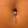 Snake Pendant Belly Button Navel Rings
