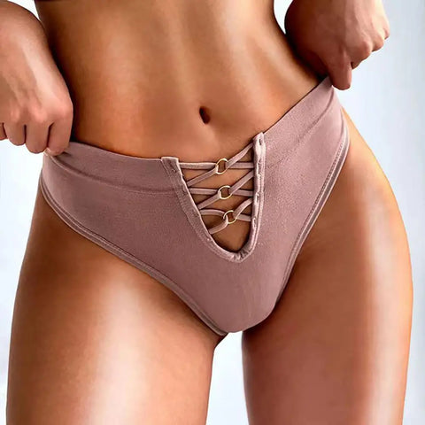 Women's Low Waist V-Shaped Strappy Panty