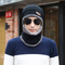 Knitted Visor Beanie Hat Winter Neck Warmer