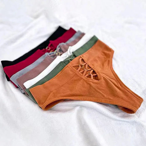 Women's Low Waist V-Shaped Strappy Panty