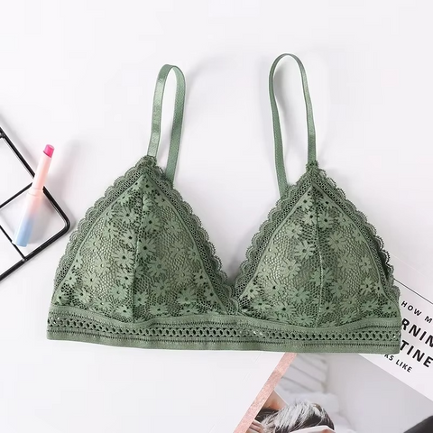 Flowers Lace Bra For Women