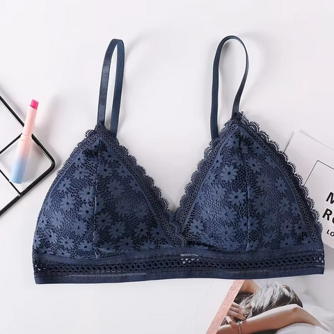 Flowers Lace Bra For Women