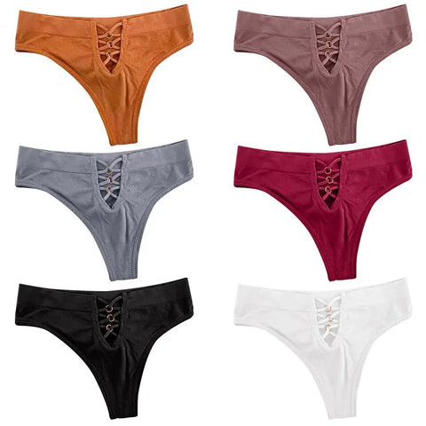 Women's Low Waist V-Shaped Strappy Panty