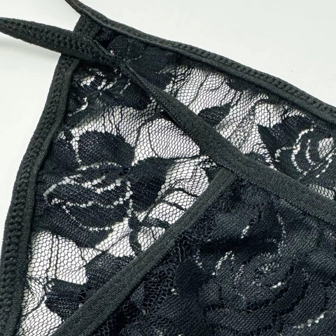 Men’s Lace Bra & Thong Set