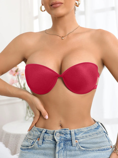 Women’s Strapless Push‑Up Bra