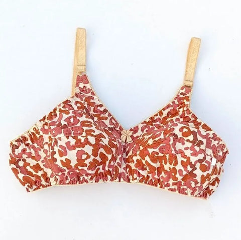 Pack of 5 Printed Cotton Lawn Bra