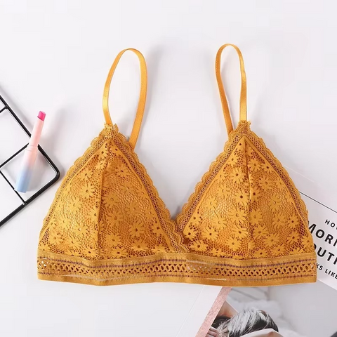 Flowers Lace Bra For Women