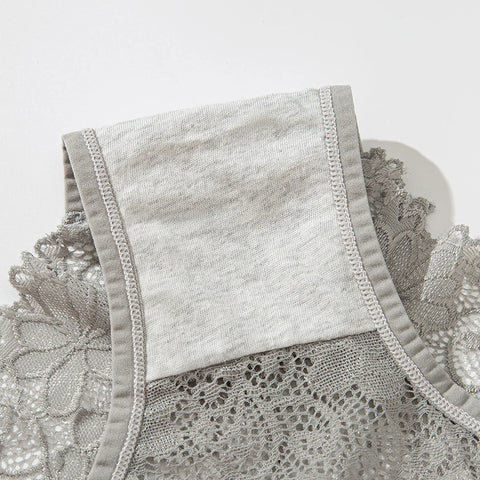 Sexy Sheer Lace Low-Rise Panty Set