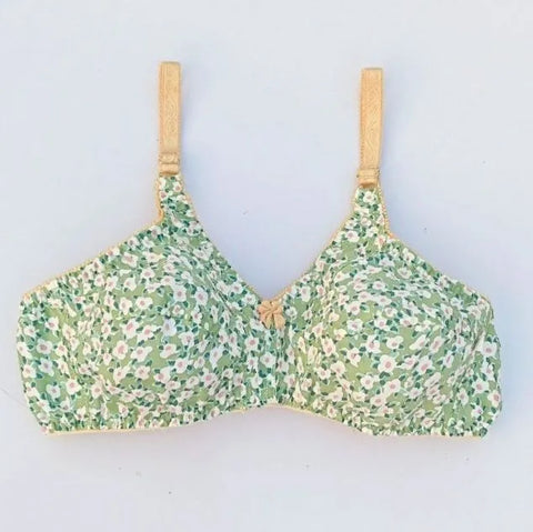 Pack of 5 Printed Cotton Lawn Bra