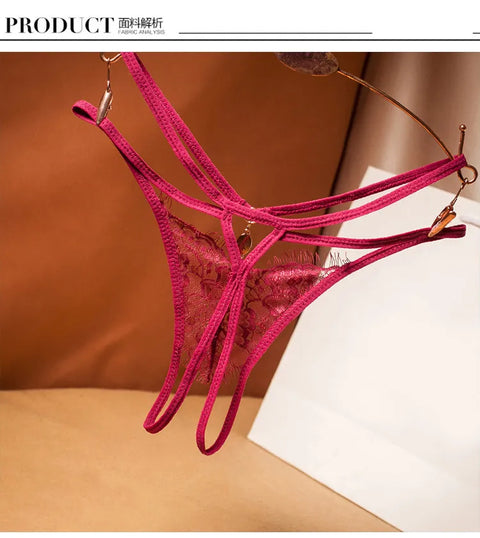 Women Sexy G-String Lace Panties T-back Seamless String Panty