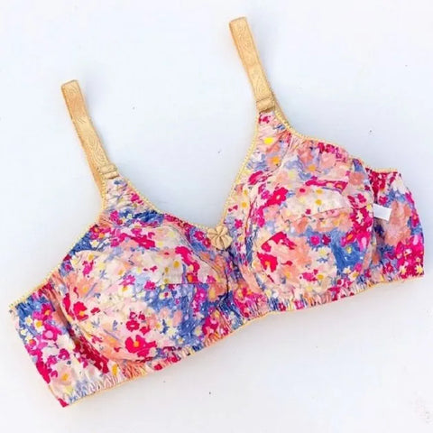 Pack of 5 Printed Cotton Lawn Bra